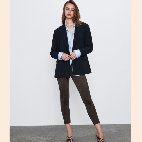 Zara Faux Suede Legging - Picture 1 of 1